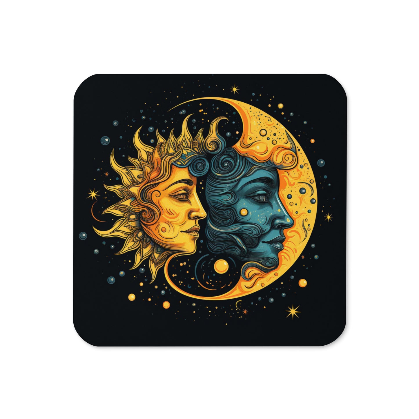 'Moon Goddess' Divine Feminine Cork-back coaster