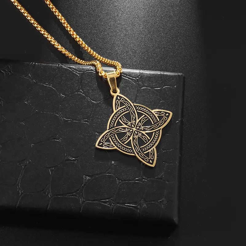 Witches Knot - Witch Knot Stainless Steel Necklace | Box Chain