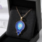 Evil Eye Dynamic Pendant Necklace | Aesthetic Hamsa Design