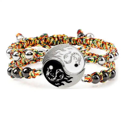 Yin Yang Wish Bracelet | Spiritual, Buddhist, Dragon Style Jewelry Men/Women