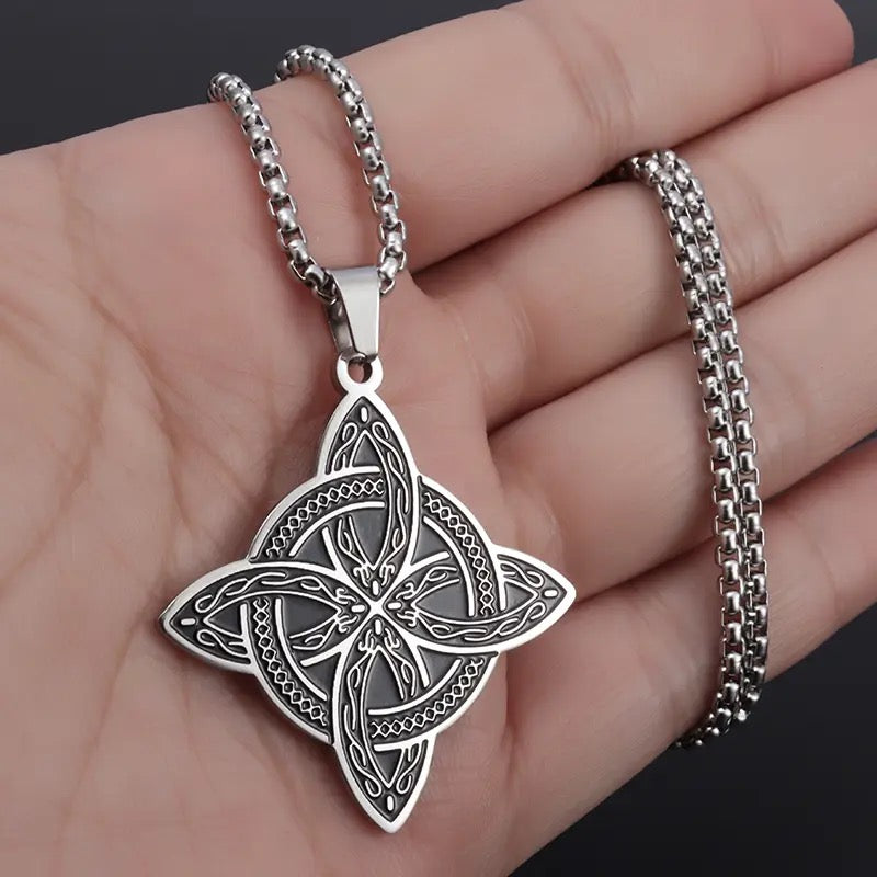 Witches Knot - Witch Knot Stainless Steel Necklace | Box Chain