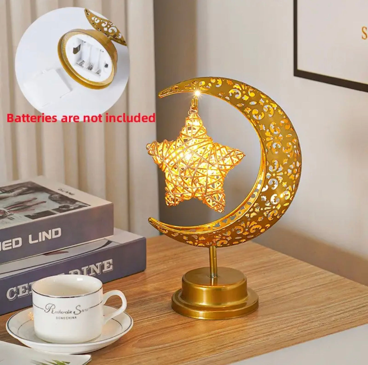Aesthetic Moon, Star Table Desk Lamp | Starry Home Decor