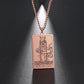 Engraved Tarot Card Necklace Pendant | Rider-Waite-Smith Jewelry