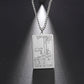 Engraved Tarot Card Necklace Pendant | Rider-Waite-Smith Jewelry