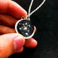 Solar System Necklace - Starry Galaxy and Planets