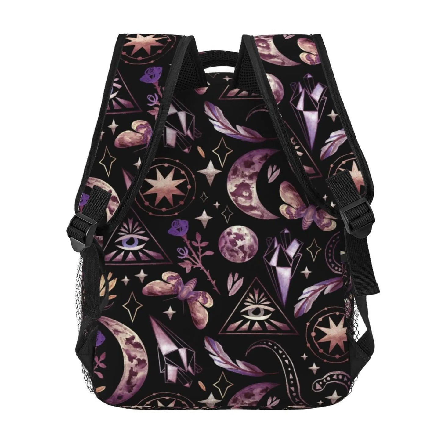 Purple Witchy Spiritual Backpack | Divination School Bag