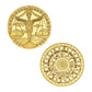 Gold Zodiac Coin - Stainless Steel - Horoscope, Astrology theme