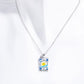 Tarot Card Colorful Engraved Necklace | Gold - Silver | 316L Stainless Steel