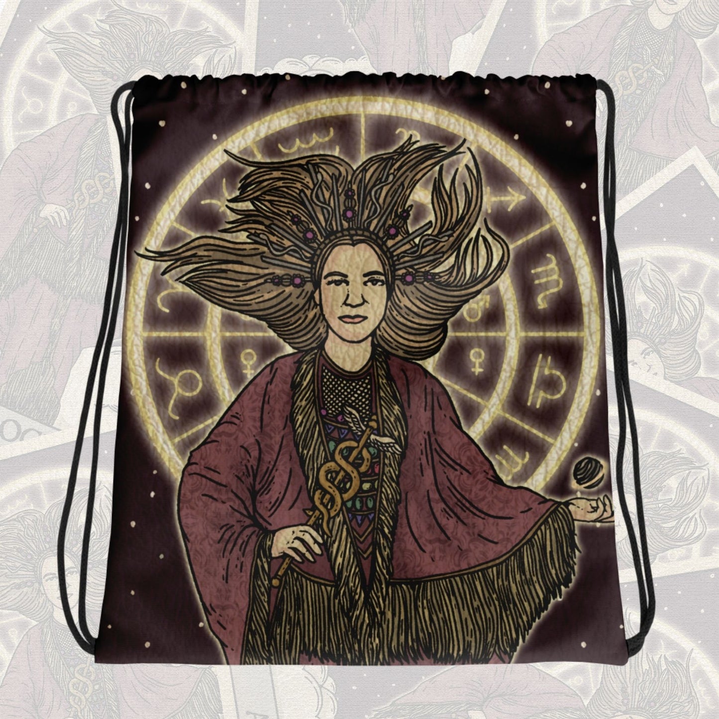 Astrogirl Tarot Card Drawstring bag | Astrology-Themed Accessories
