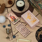 Pink floral tarot deck with pink presentation box