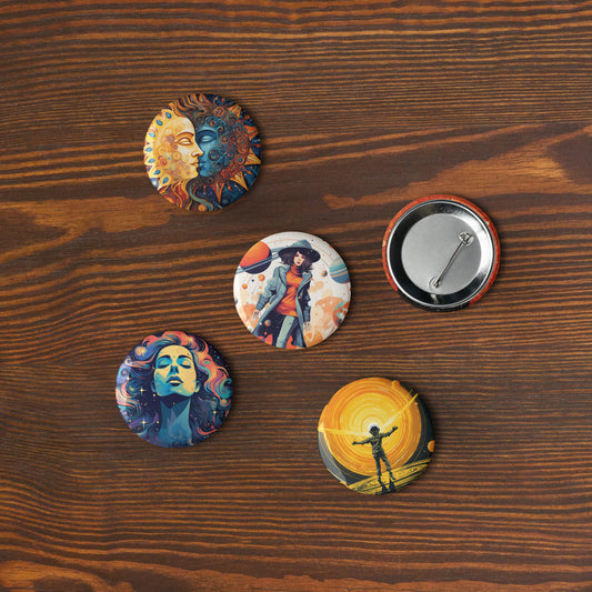 Assorted Spiritual Set of pin buttons