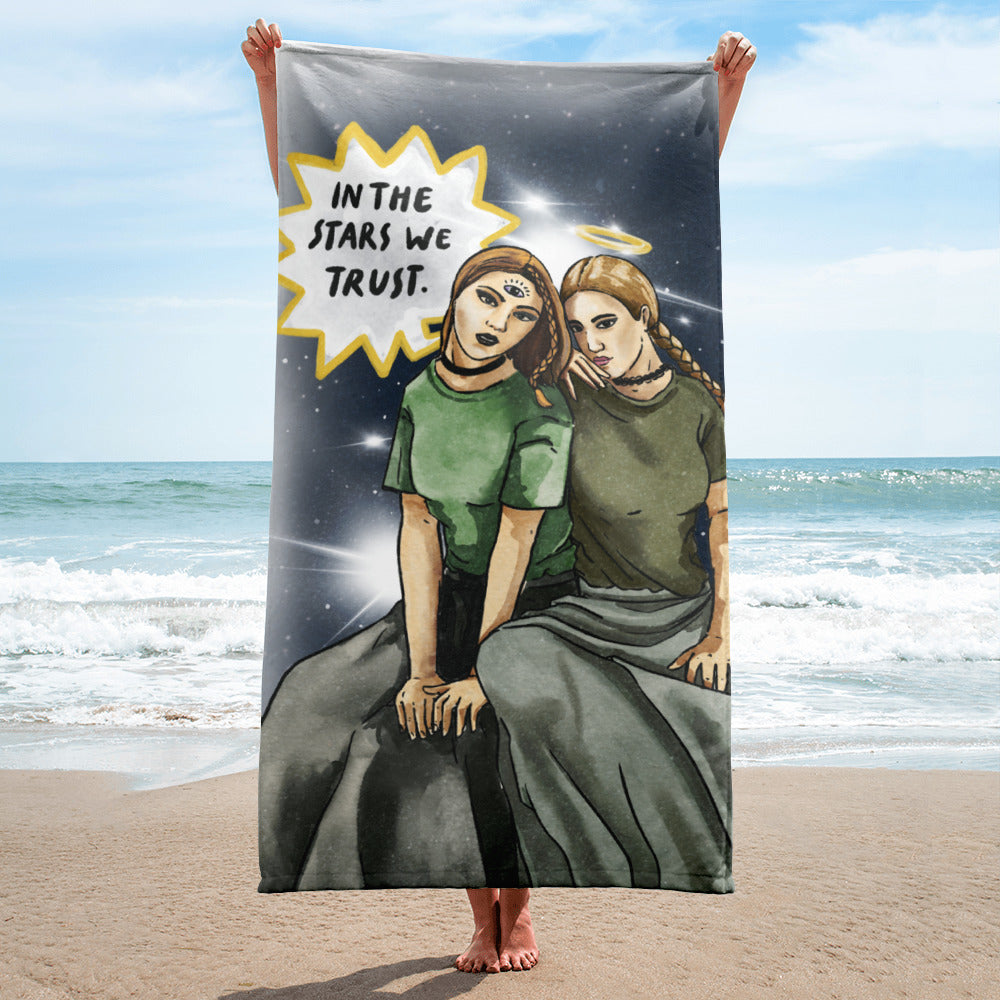 'In the Stars We Trust' Astrology-themed, Tarot Awakened Towel