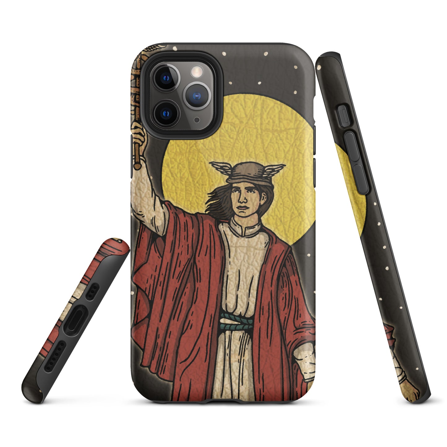 'The Magician' Tarot Card - Greek God Hermes Anti-Shock iPhone Case