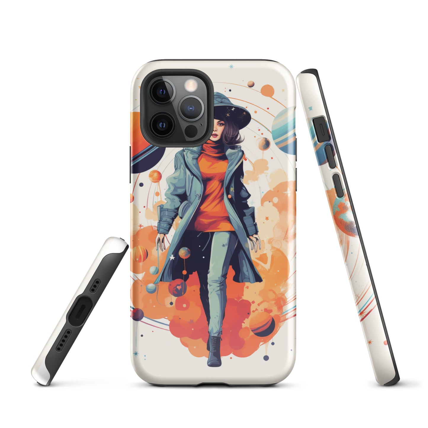 Celestial 'Astrogirl' Durable, Anti-Shock iPhone Case | Premium Spiritual, Astrology-themed Smartphone Accessories
