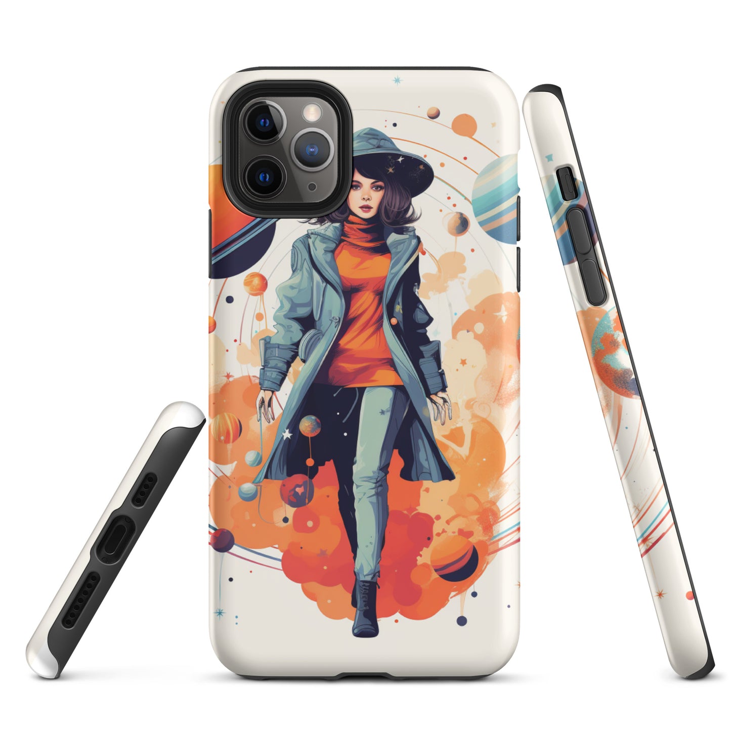 Celestial 'Astrogirl' Durable, Anti-Shock iPhone Case | Premium Spiritual, Astrology-themed Smartphone Accessories