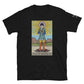 'Four of Pentacles' Tarot Card with Chakras Short Sleeve Unisex T-Shirt