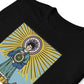 'Four of Pentacles' Tarot Card with Chakras Short Sleeve Unisex T-Shirt