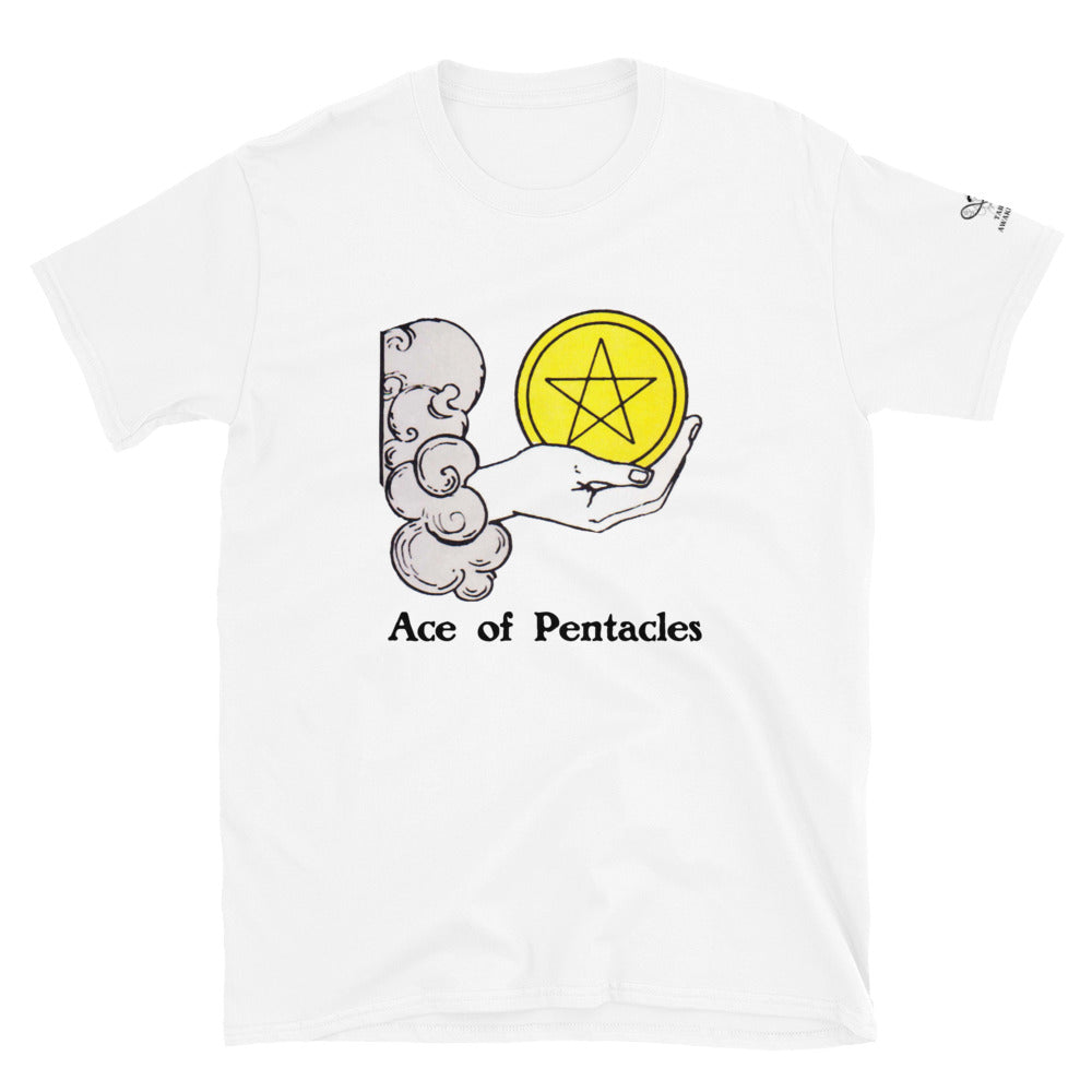 'Ace of Pentacles' Unisex Tarot Card T-Shirt | Tarot Awakened