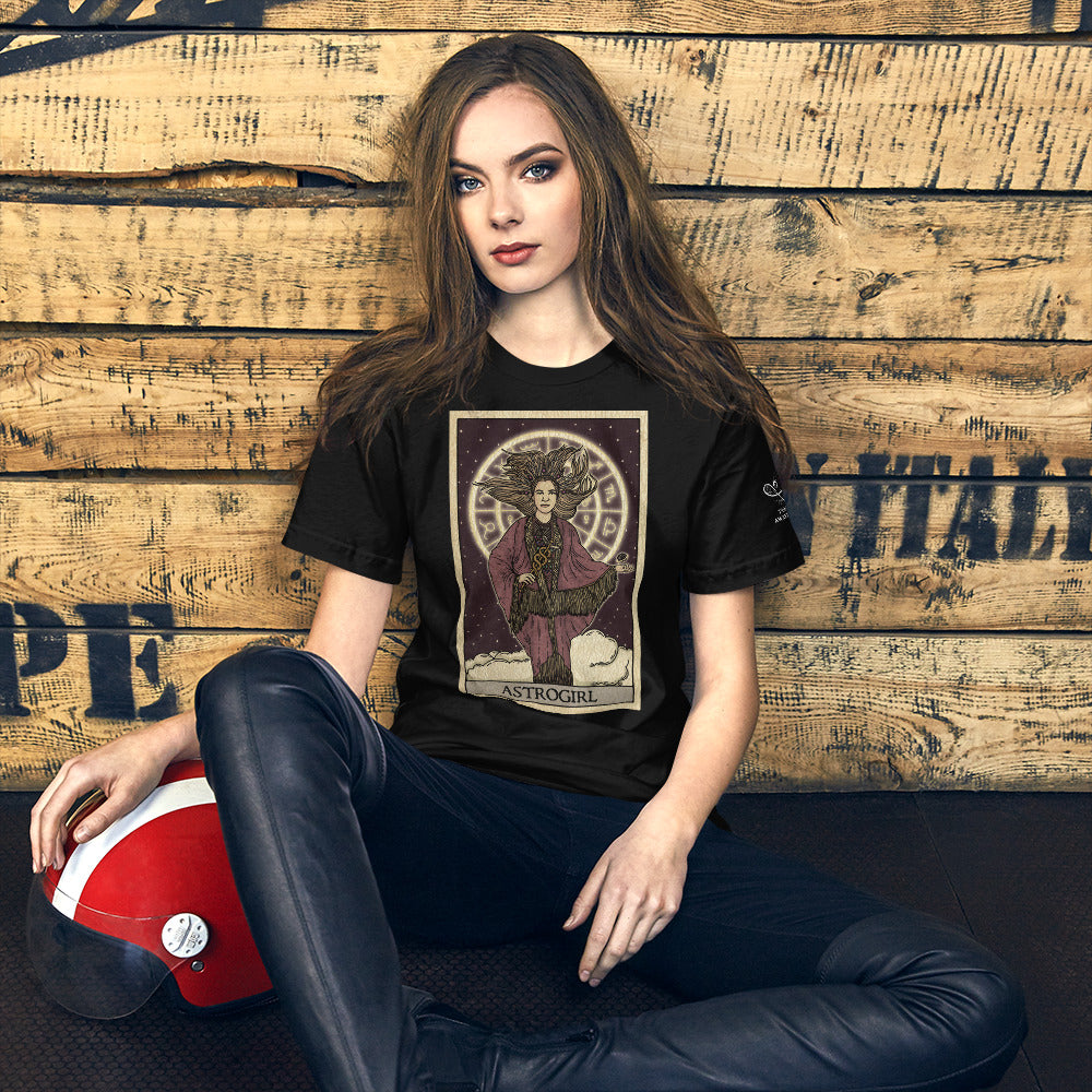 'Astrogirl' Tarot Card Unisex Branded T-shirt | Tarot Awakened