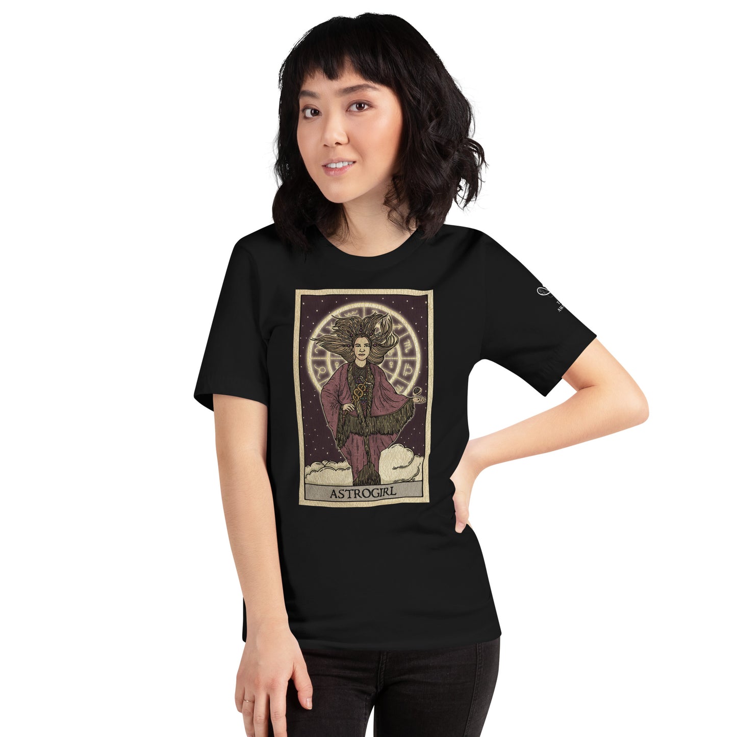 'Astrogirl' Tarot Card Unisex Branded T-shirt | Tarot Awakened