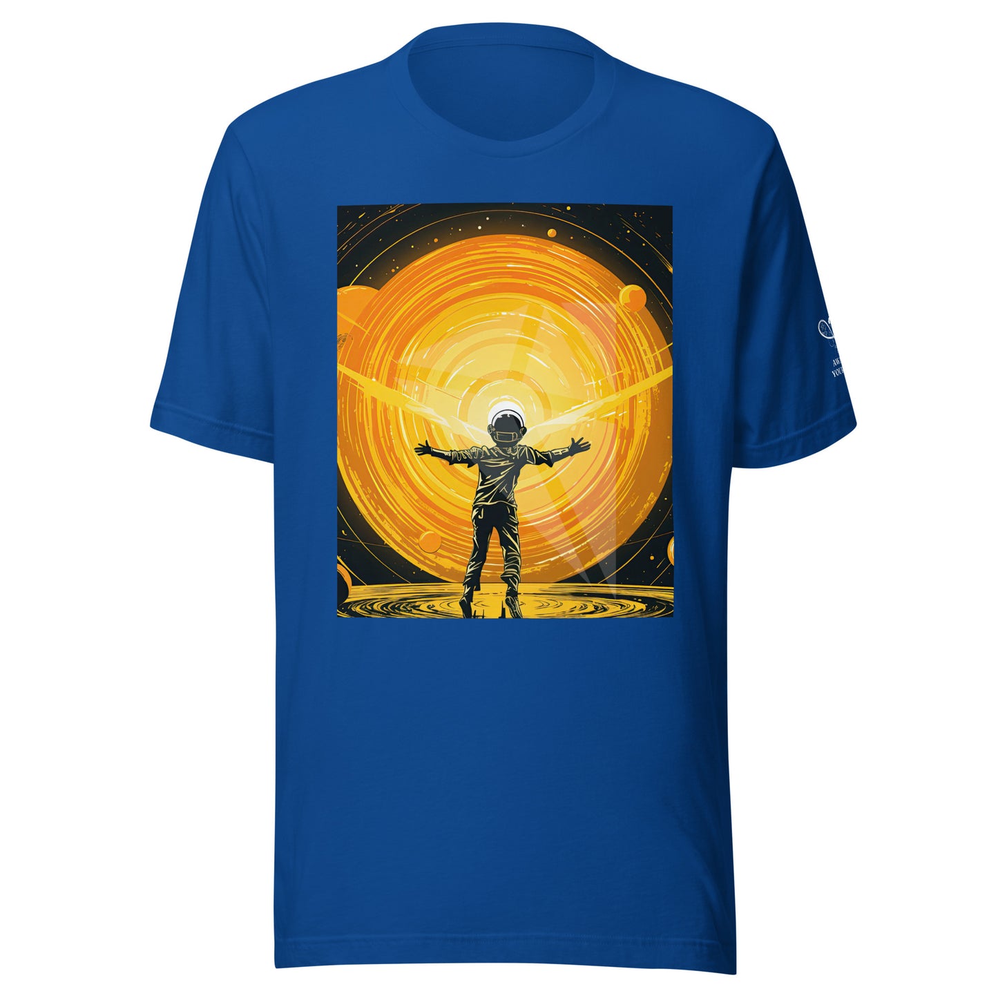 Celestial 'Spaceman' Branded Unisex t-shirt | Cosmic-Themed