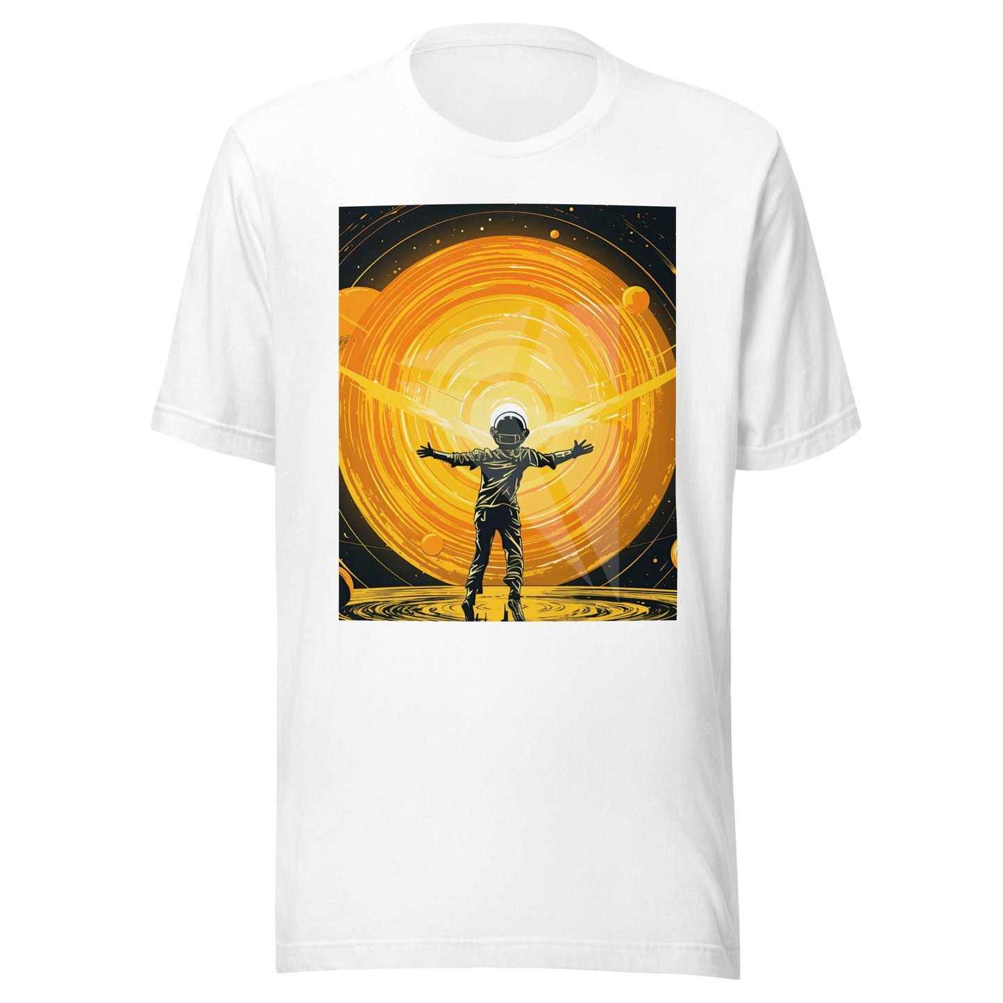 Celestial 'Spaceman' Branded Unisex t-shirt | Cosmic-Themed