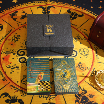 Luxury Tarot Card Set | Full Set Tarot Cards Deck with Storage Box, Crystals, Divination Mat, and Storage Pouch