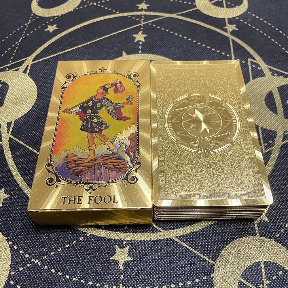 GOLD & BOLD Edition: Premium Gold Foil Rider-Waite Tarot Card Deck