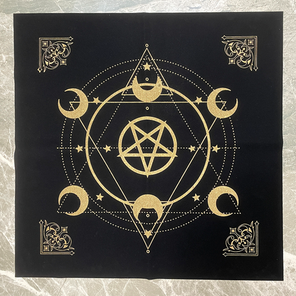 Divination Mat - Pentagram - Pentacle Design