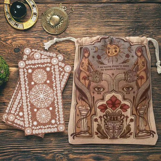 Tarot Card Storage Pouch | 'I am taking steps to make my Dreams a Reality'
