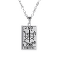 'Wheel of Fortune' Tarot Card Engraved Necklace | Silver, Gold, Rose Gold
