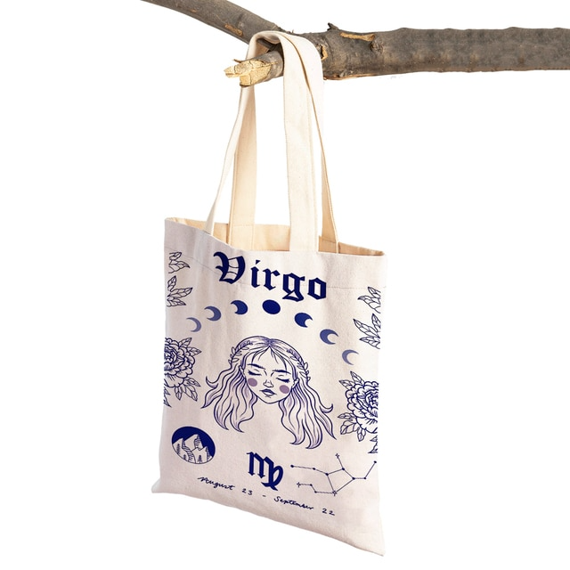 Zodiac Canvas Tote Bag