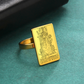 Engraved Tarot Card Ring - Stainless Steel Minor Arcana (Wands)