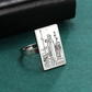 Engraved Tarot Card Ring - Stainless Steel Minor Arcana (Wands)