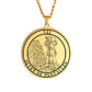 'Seven of Pentacles' Tarot Card, Minor Arcana Round Pendant - Necklace | Jewelry