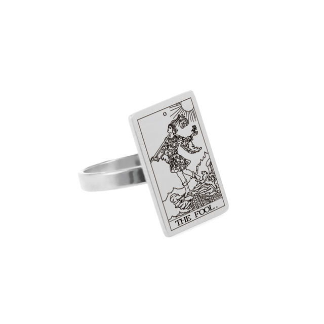 Engraved Tarot Card Ring - Stainless Steel Major Arcana