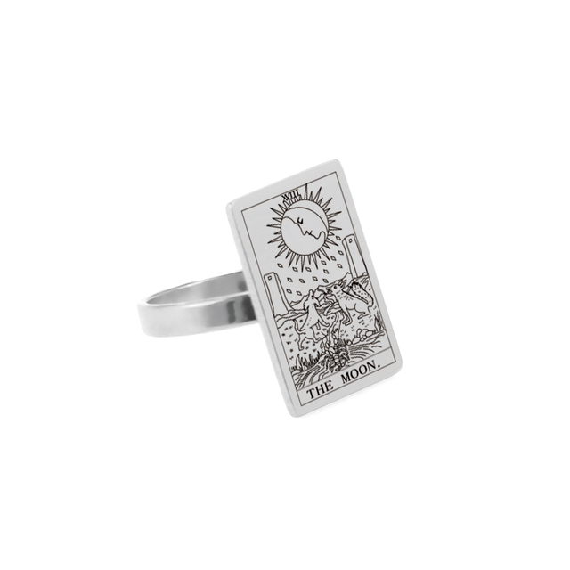 Engraved Tarot Card Ring - Stainless Steel Major Arcana