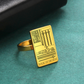 Engraved Tarot Card Ring - Stainless Steel Minor Arcana (Swords)