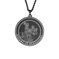 'Knight of Pentacles' Tarot Card, Minor Arcana Round Pendant - Necklace | Jewelry
