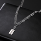 Engraved Tarot Card Chain Dual Chain Necklace - Stainless Steel Major Arcana