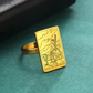 Engraved Tarot Card Ring - Stainless Steel Minor Arcana (Swords)