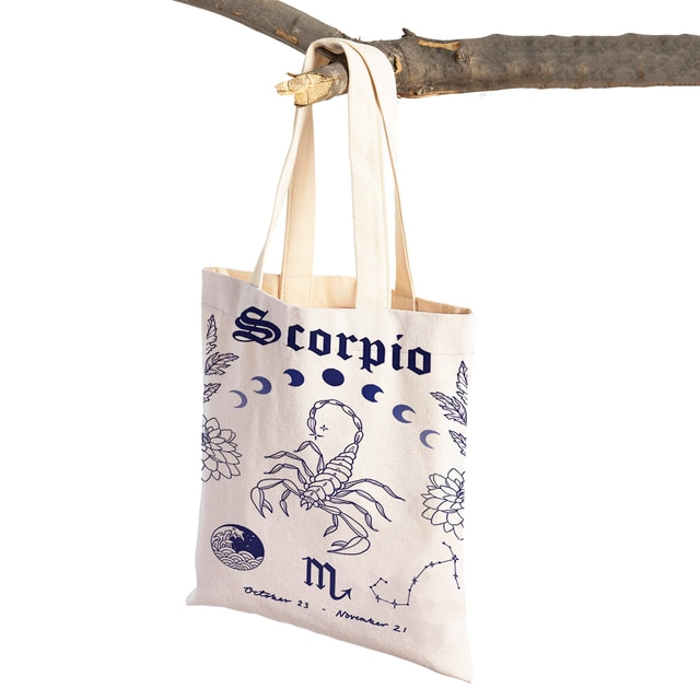 Zodiac Canvas Tote Bag