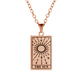 'The Sun' Tarot Card Engraved Necklace | Silver, Gold, Rose Gold