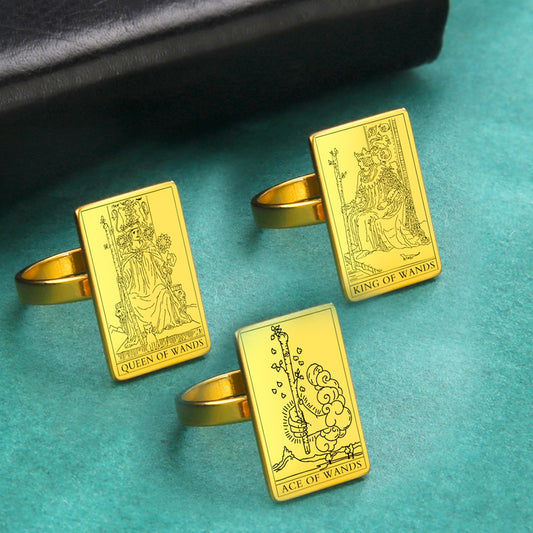 'The Suit of Wands' Rings | Tarot Cards Ring Jewelry | Silver & Gold