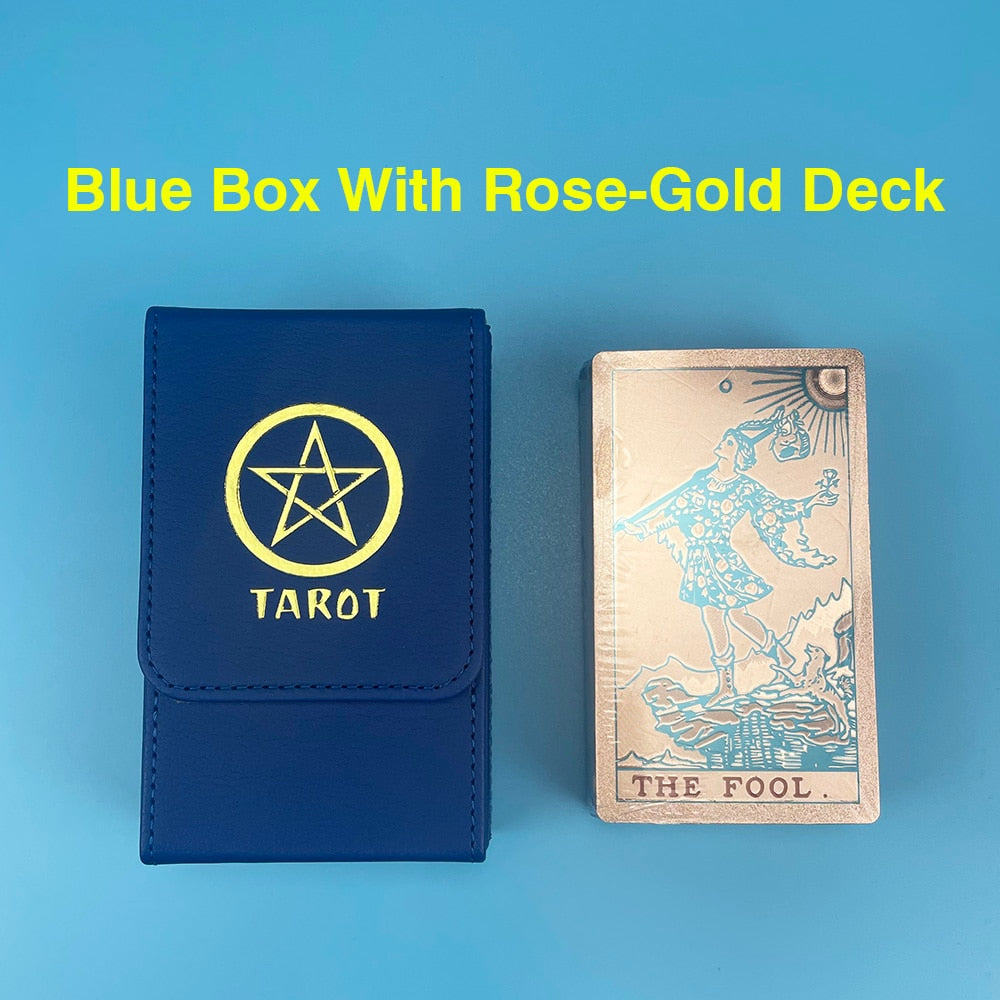 Floral Rose Gold Tarot Card Deck