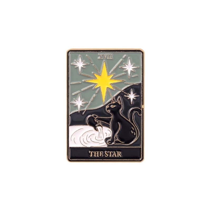 Halloween Tarot Card Enamel Pins | Rider-Waite-Smith