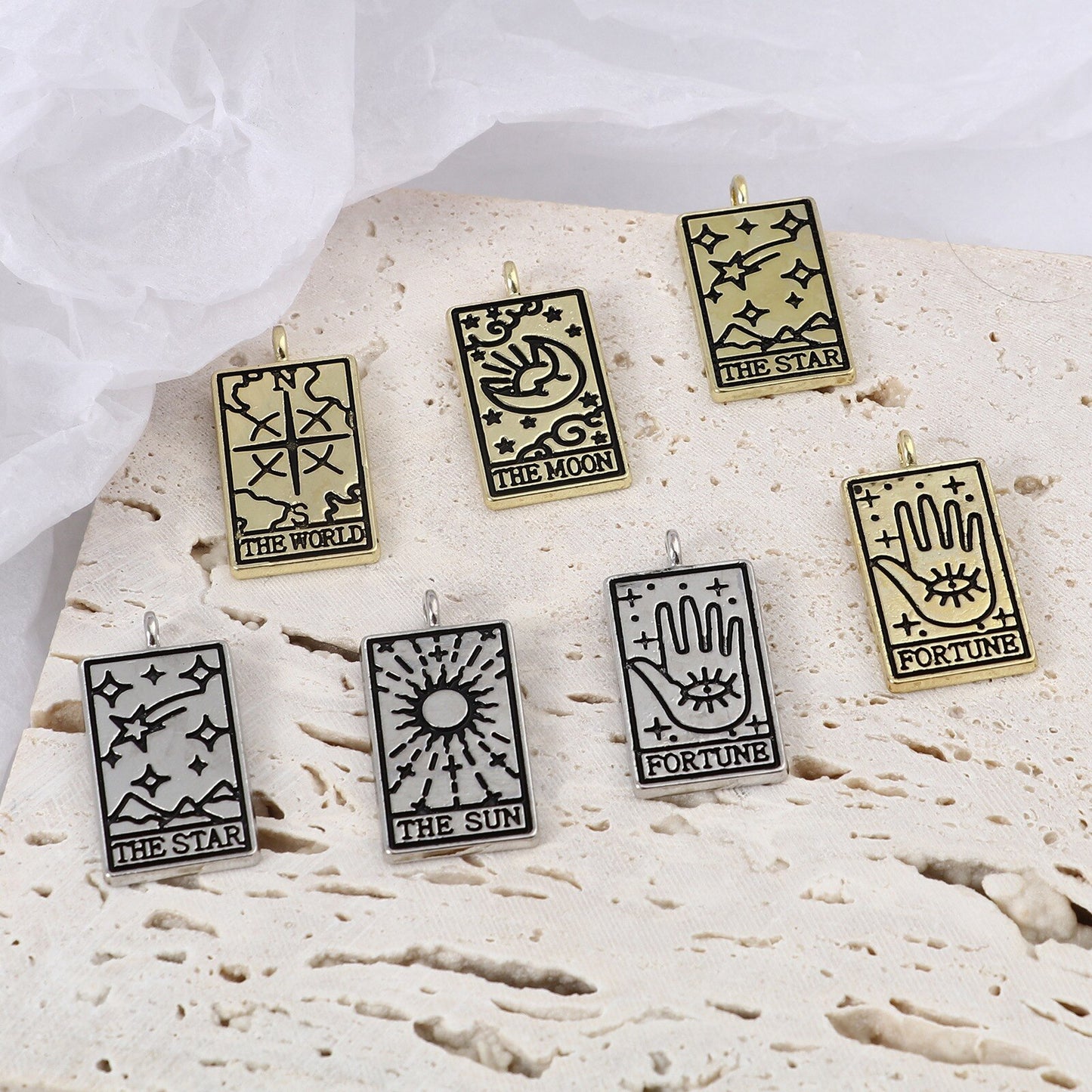 Major Arcana Vintage Tarot Charms | For DIY Jewelry Making