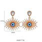 Evil Eye Gold Crystal Drop Earring Set | Spiritual Jewelry