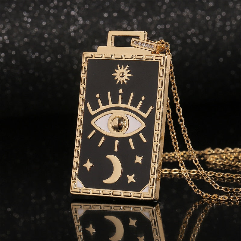 Spiritual-Themed necklaces | All-See-Eye, Evil Eye, Tarot Cazrds