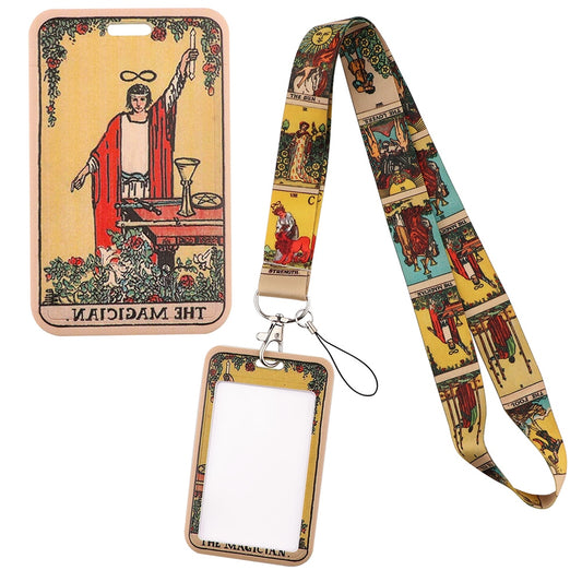 Tarot Cards Lanyard with Badge Holder